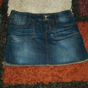 Mini Jean Skirt